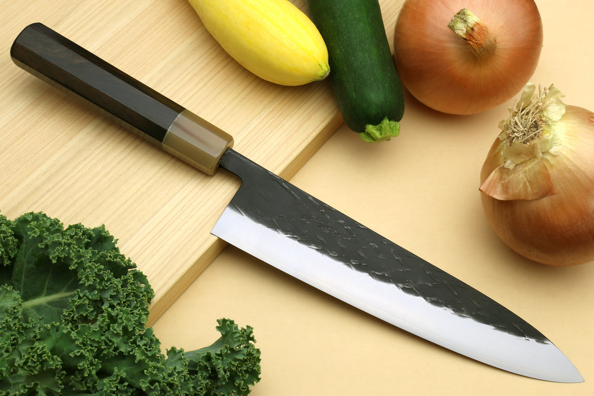 Yoshihiro Kurouchi Stainless Clad Nashiji High Performance SLD Santoku –  Yoshihiro Cutlery