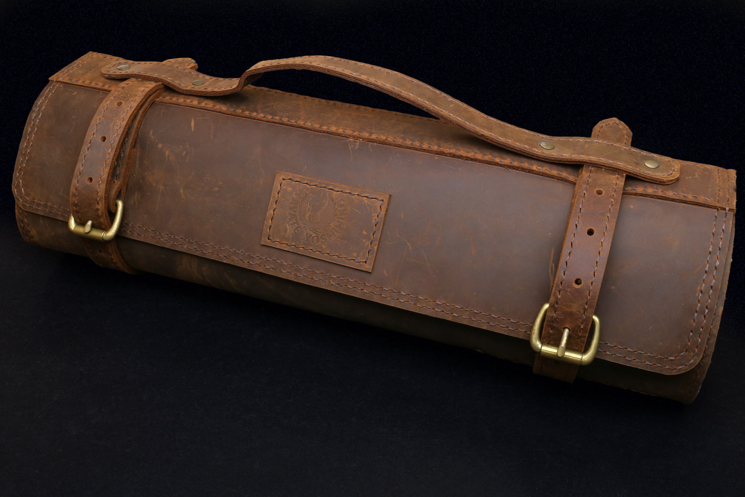 Brown Leather deals Knife Roll - Chef's Premium Quality Accessory