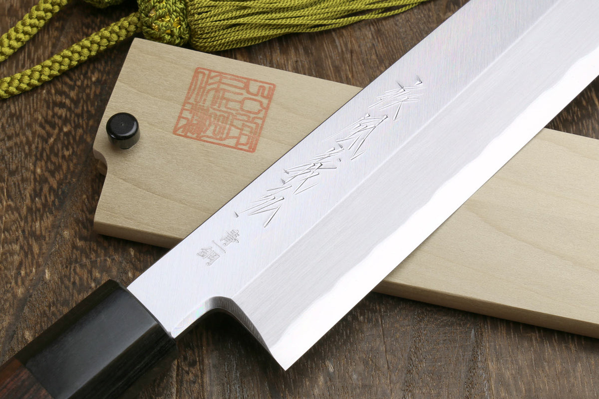 Yoshihiro Ginsan Semi-stainless Kenmuki Single Edged Vegetable