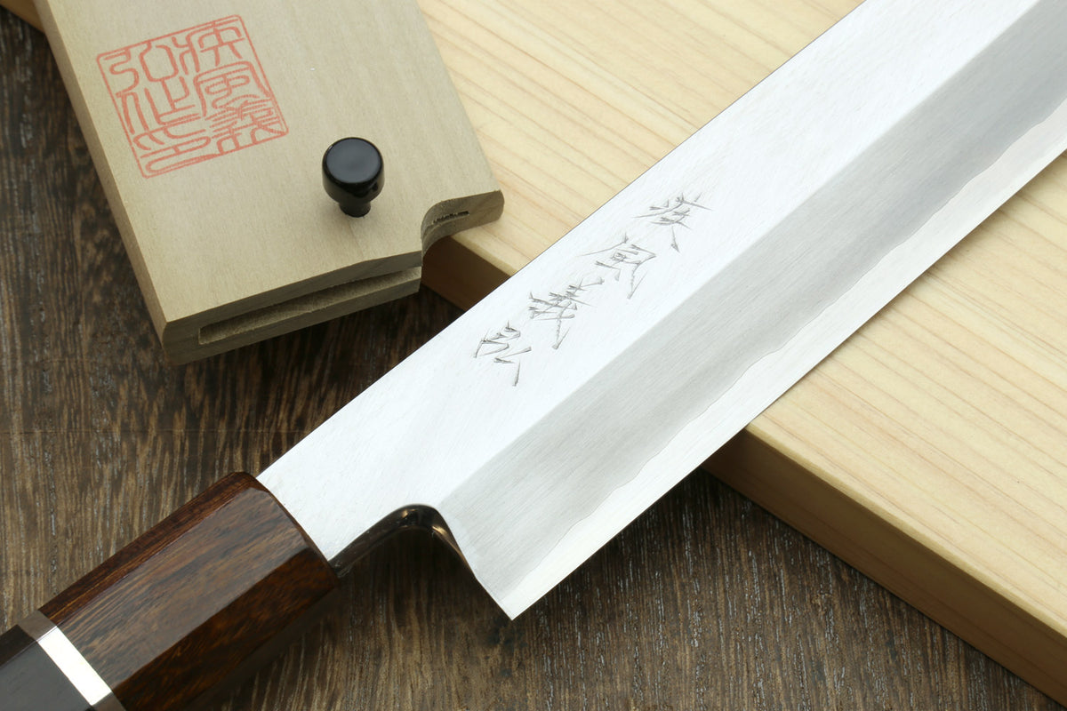 Yoshihiro Ginsan Semi-stainless Kenmuki Single-Edged Vegetable Knife E