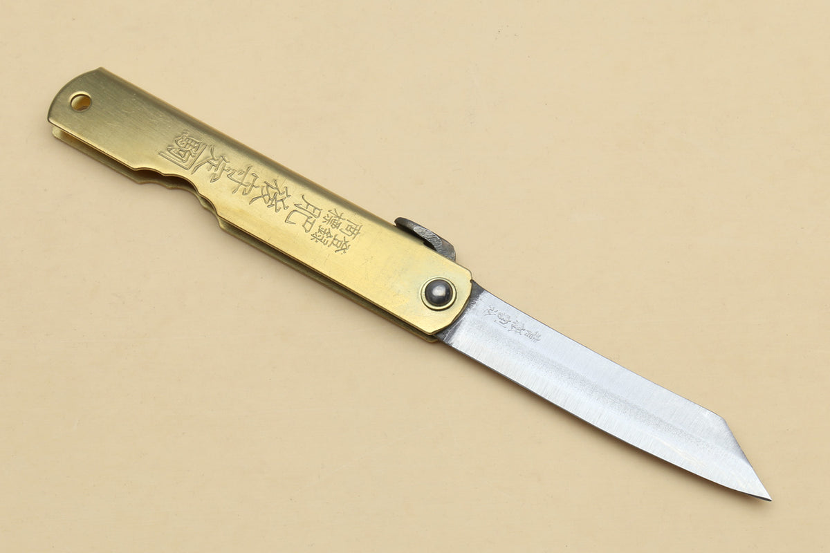 Japanese High Carbon White Steel Stainless Clad Kiridashi Pocket Knife –  Yoshihiro Cutlery