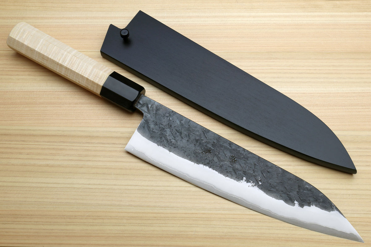Yoshihiro Nashiji High Carbon White Steel #2 Gyuto Japanese Chefs