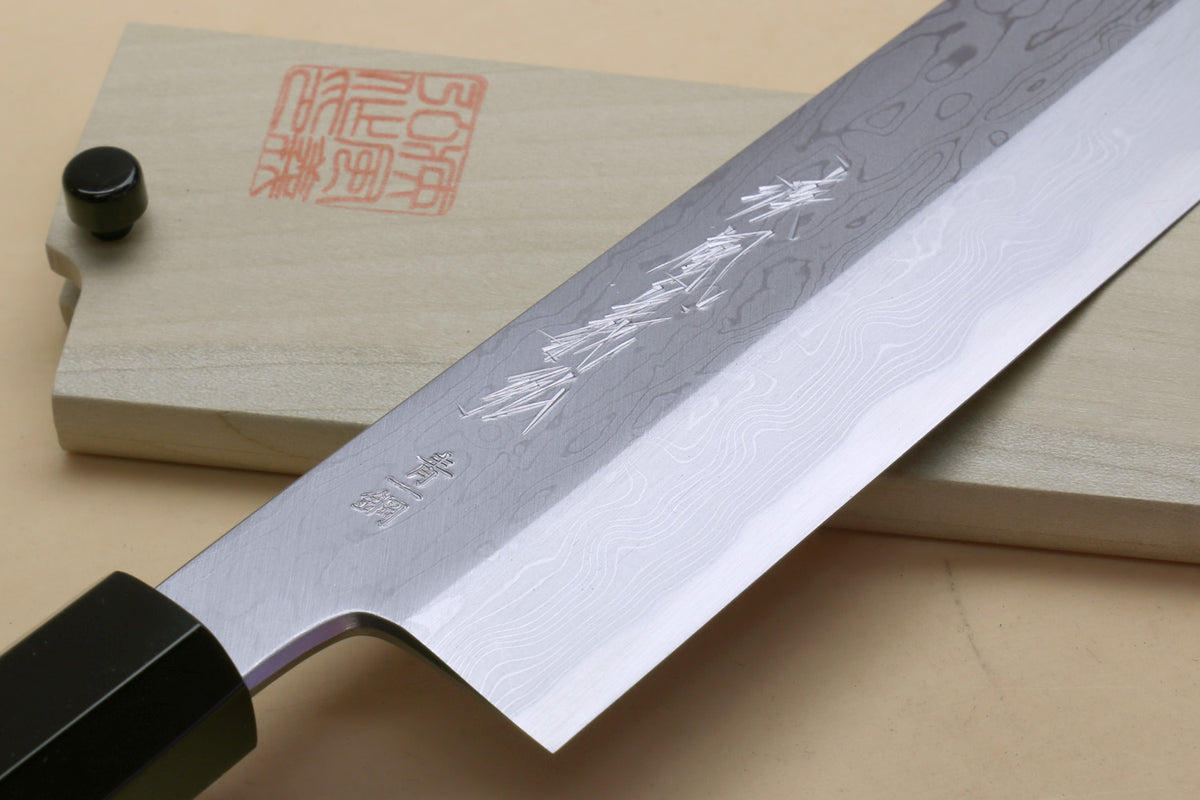 Yoshihiro Ginsan Semi-stainless Kenmuki Single Edged Vegetable