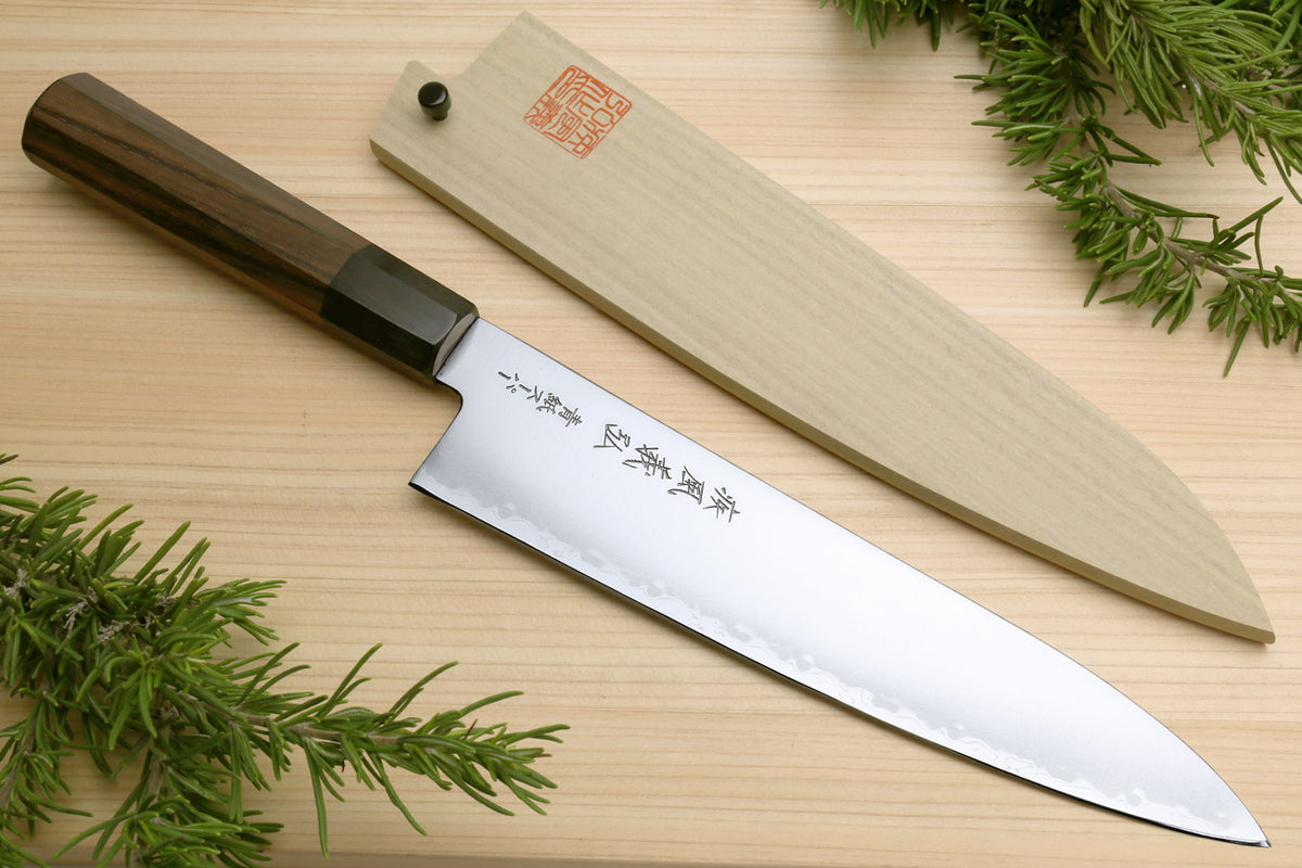Gyuto Chef Knife - 8 Inch Professional Hand Forged Kitchen Chef Knife High  Carbon Japanese AUS-8 Stainless Steel Chef Knife with Rosewood Handle 