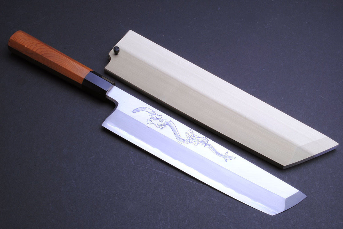 Yoshihiro Aonamiuchi Hamokiri 270mm Japanese Eel Bone Slicer Knife Art