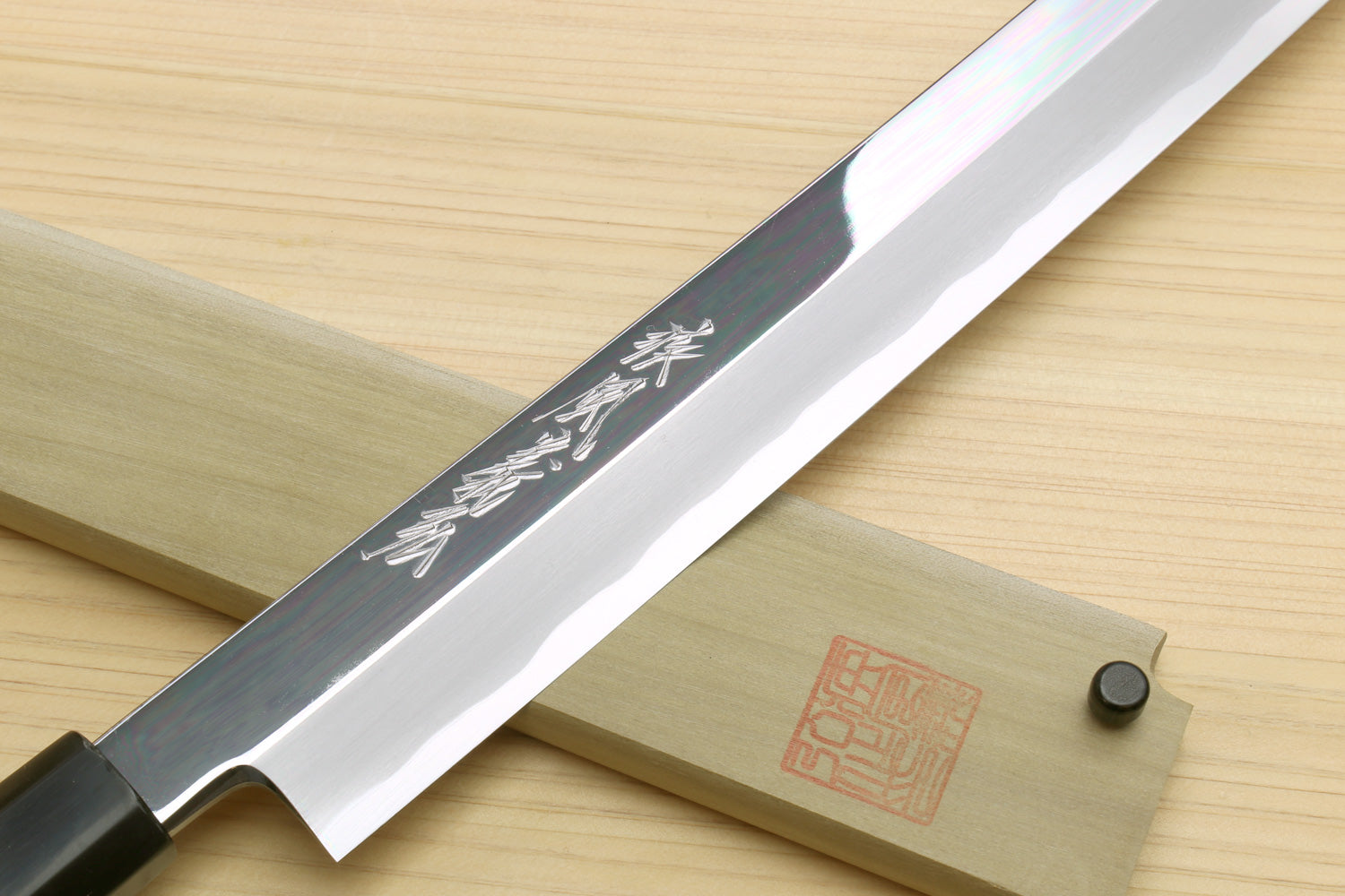 Yoshihiro Aonamiuchi Blue Steel #1 Mirror Polished Sakimaru Takobiki S –  Yoshihiro Cutlery