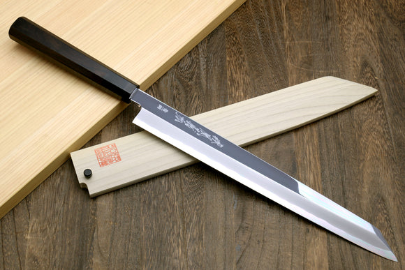 Yoshihiro Aoko Super Blue High Carbon Steel Kiridashi Utility Knife –  Yoshihiro Cutlery