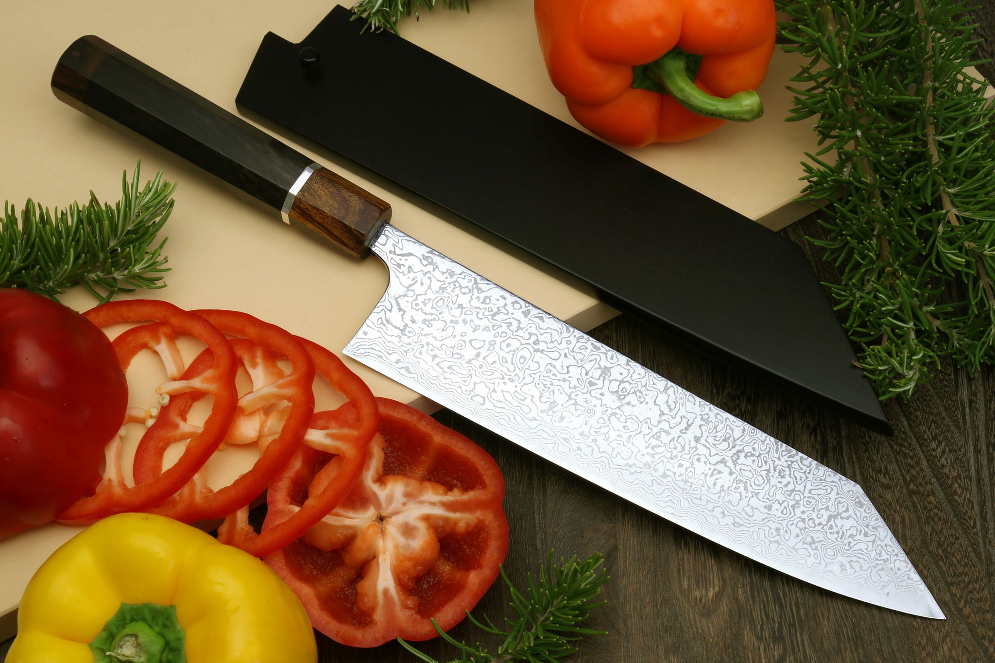 Yoshihiro Damascus SG-II (R-2) Semi-Stainless Kiritsuke Chef Knife, Si –  Yoshihiro Cutlery