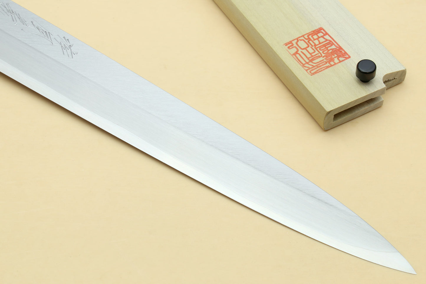 Yoshihiro Inox Stainless Steel Yanagi Sushi Sashimi Japanese Chef Knife Octagonal Ebony Handle