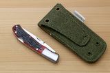Only 1 left! Moki VG-10 Stainless Steel Mirror Polished Lockback Folding Pocket Knife with Red Jigged Bone (Size: Small)