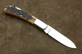 Only 1 left! Moki ATS-34 Stainless Steel Mirror Polished Lockback Folding Pocket Knife