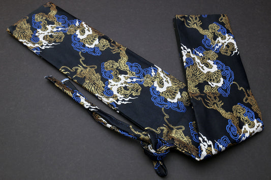 Yoshihiro Japanese Knife Pouch Bag (Black & Gold Dragon Pattern)