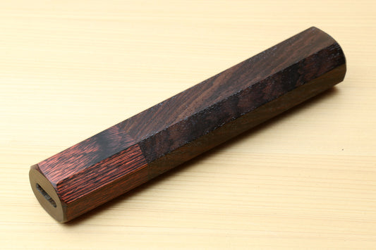 Yoshihiro Rosewood Handle with Mahogany Bolster for Nakiri Vegetable Knife