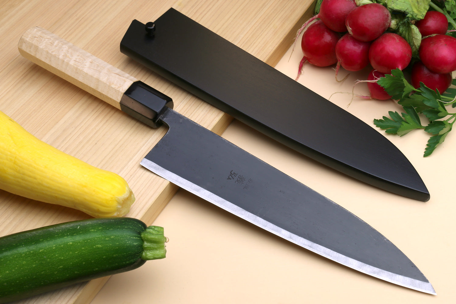 Kuro-Obi Black Titanium Coated Stylish 8 Inch Chef Knife Made from German  High Carbon Stainless Steel Designed in Tokyo Japan for Kitchen and Cooking