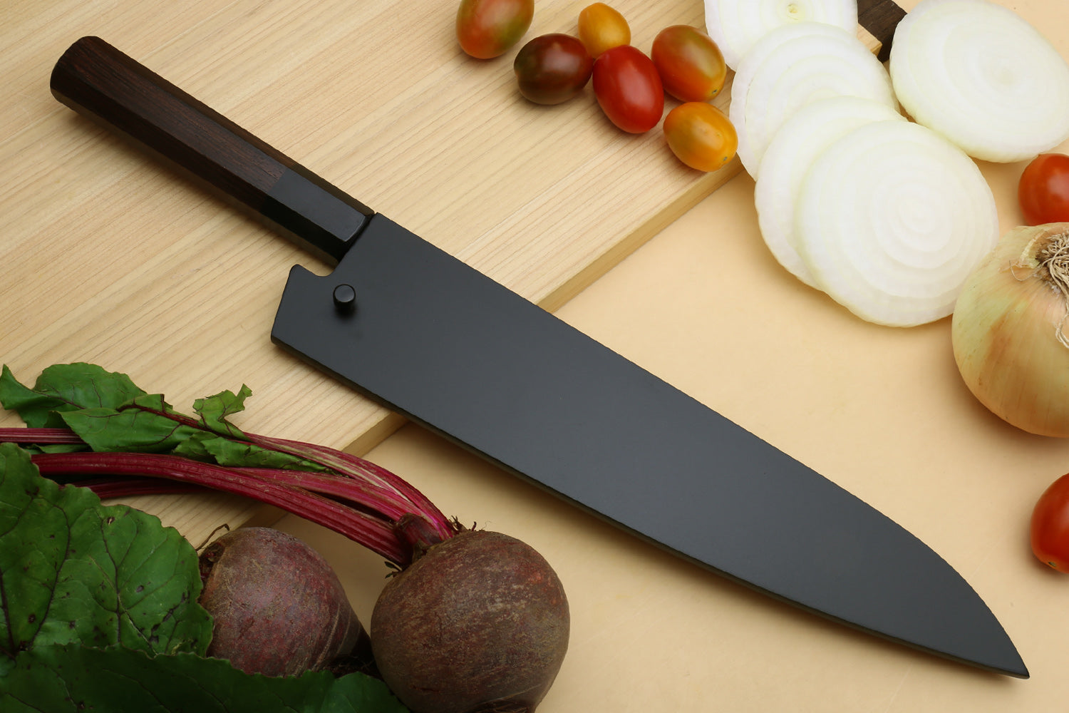 Handmade High Carbon Steel Chef Knife Set of 5 Pcs Rosewood Black