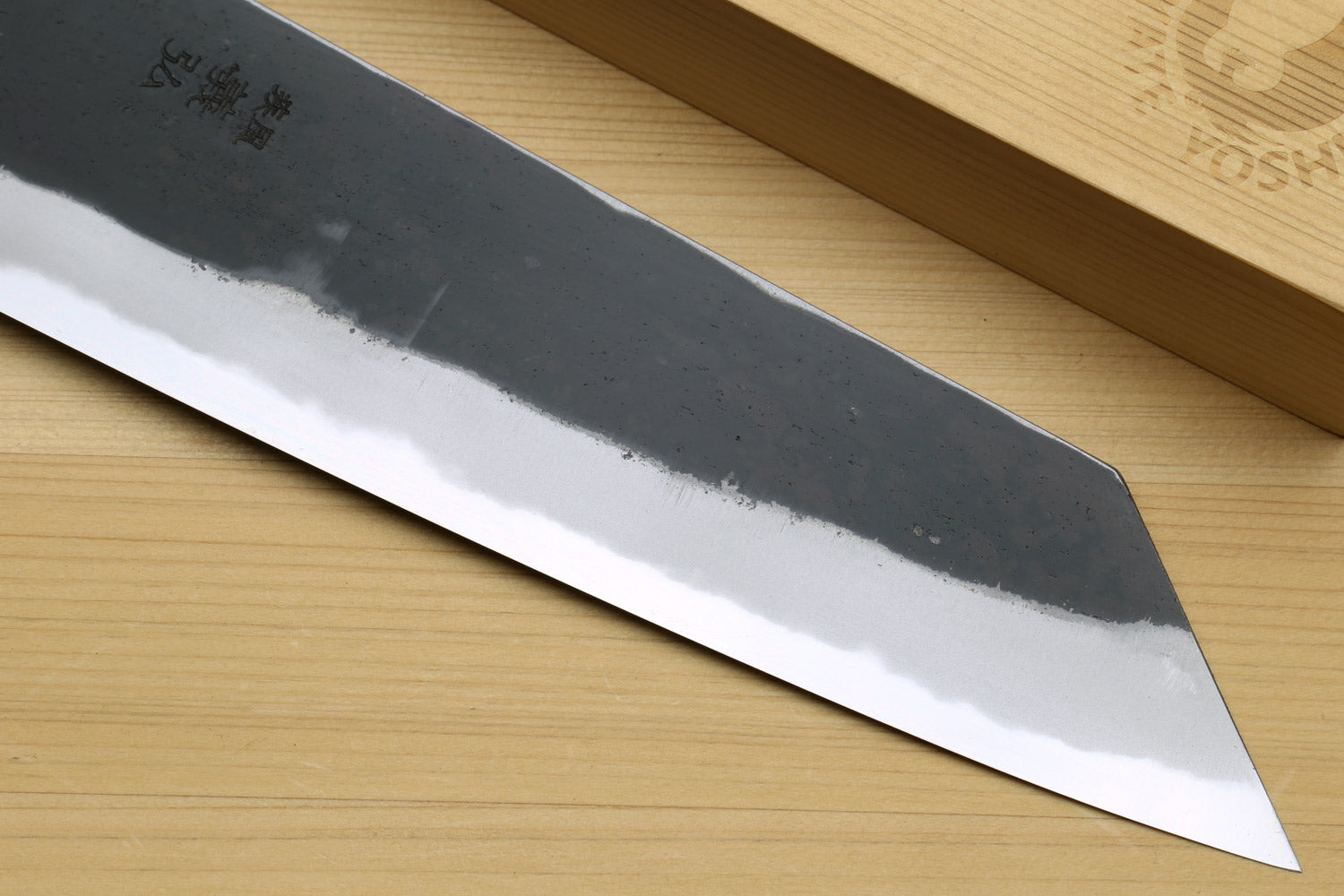 
Yoshihiro High Carbon Blue Steel #2 Kurouchi Japanese Kiritsuke Chef Knife with Kaede Handle