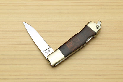 Moki VG-10 Stainless Steel Flamelock Folding Pocket Knife (Ironwood Handle)