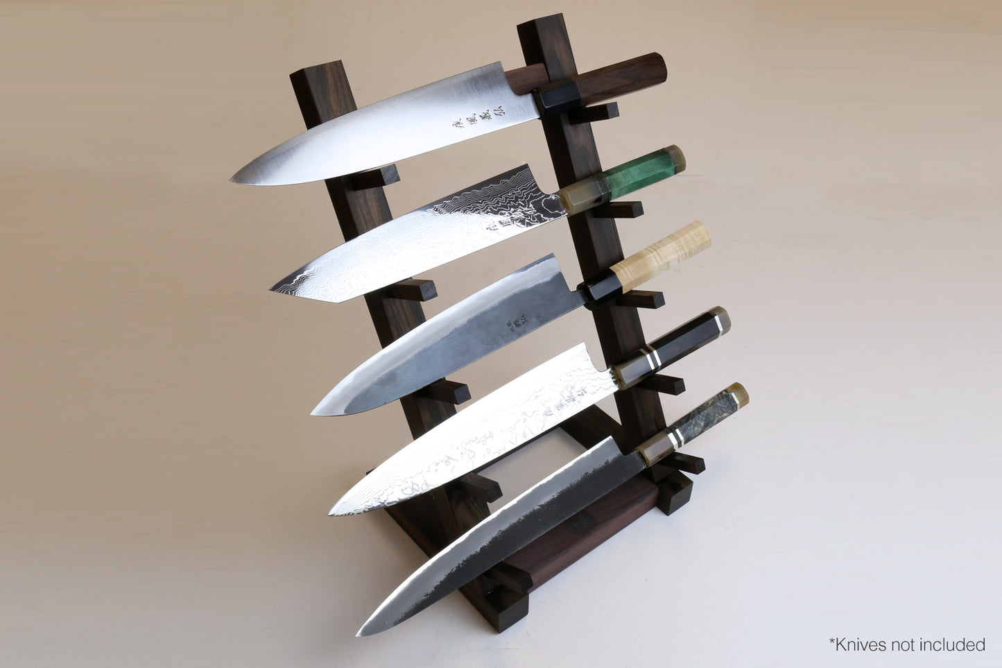 Yoshihiro Ebony and Rosewood Knife Rack Stand Chef Tool