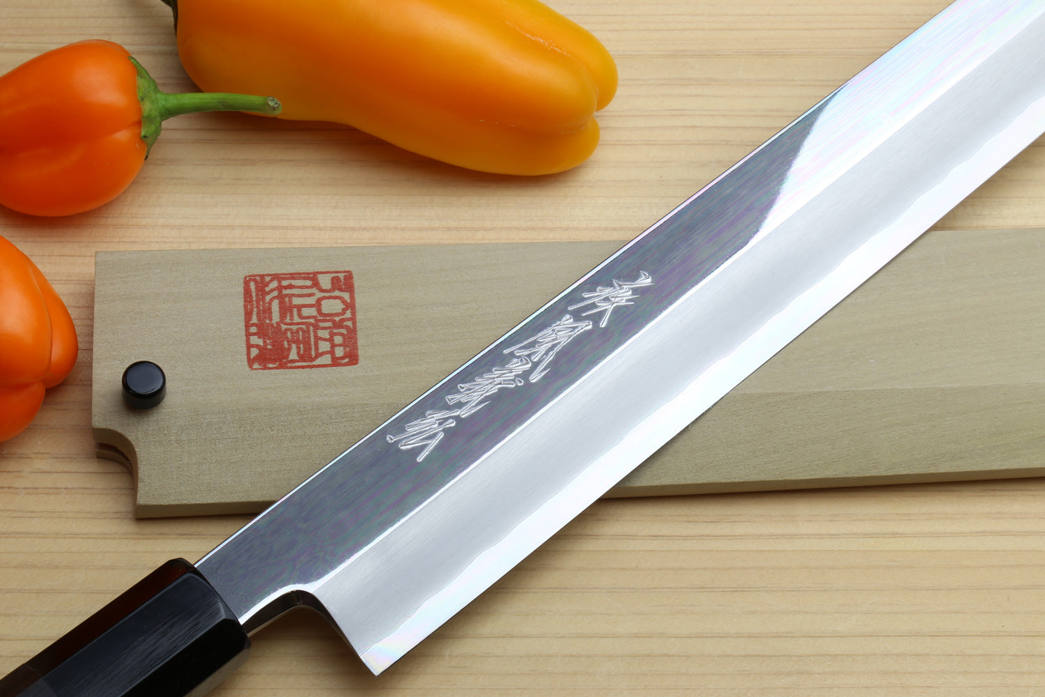 Yoshihiro Ginsan Mirror Polished Stain Resistant Steel Yanagi Kiritsuke Sushi Sashimi Japanese Knife