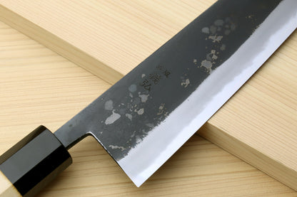 Yoshihiro High Carbon Blue Steel #2 Kurouchi Japanese Kiritsuke Chef Knife with Kaede Handle