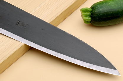 Yoshihiro Kurouchi High Carbon White Steel #2 Gyuto Japanese Chefs Knife with Camphor Handle