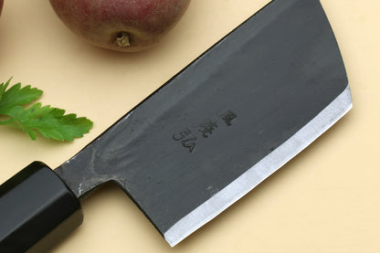 Yoshihiro Kurouchi High Carbon White Steel #2 Paring Japanese Knife with Camphor Handle