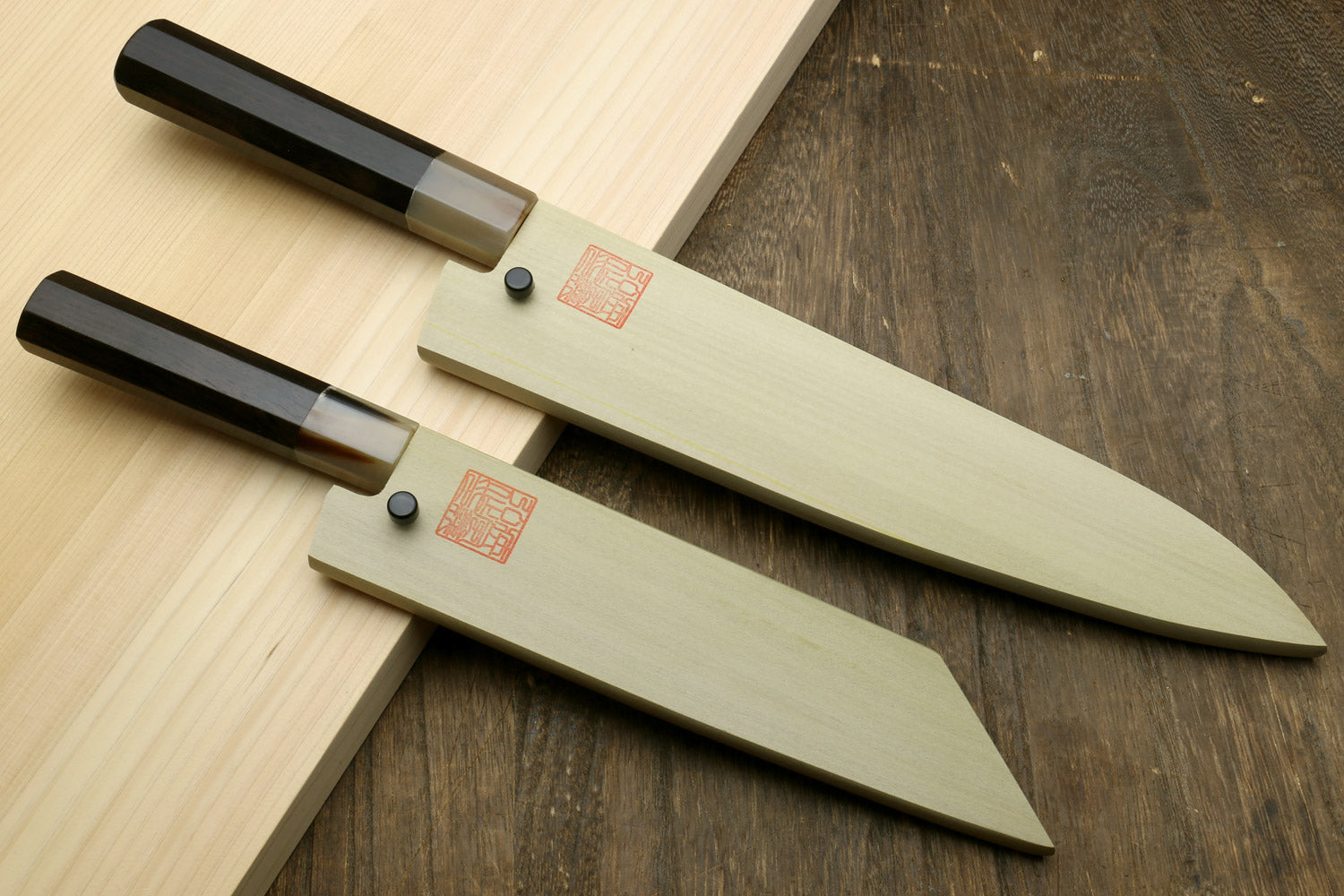 Yoshihiro Kurouchi Stainless Clad Nashiji High Performance SLD Gyuto & Petty-Kiritsuke 2pc Knife Set