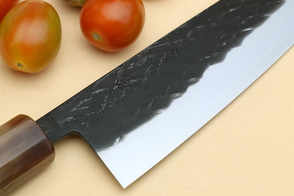 Yoshihiro Kurouchi Stainless Clad Nashiji High Performance SLD Santoku Multipurpose Knife