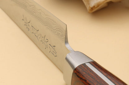 Yoshihiro VG-10 16 Layer Hammered Damascus Stainless Steel Paring Knife 3.2"