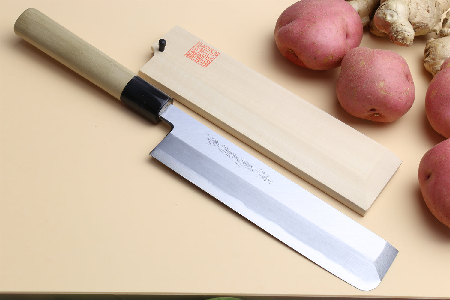 Vegetable Knife , Japanese Chef Knife , Usuba , Sharp Knife , Kitchen Knife , Stainless Steel High Carbon Pro Chef Knife