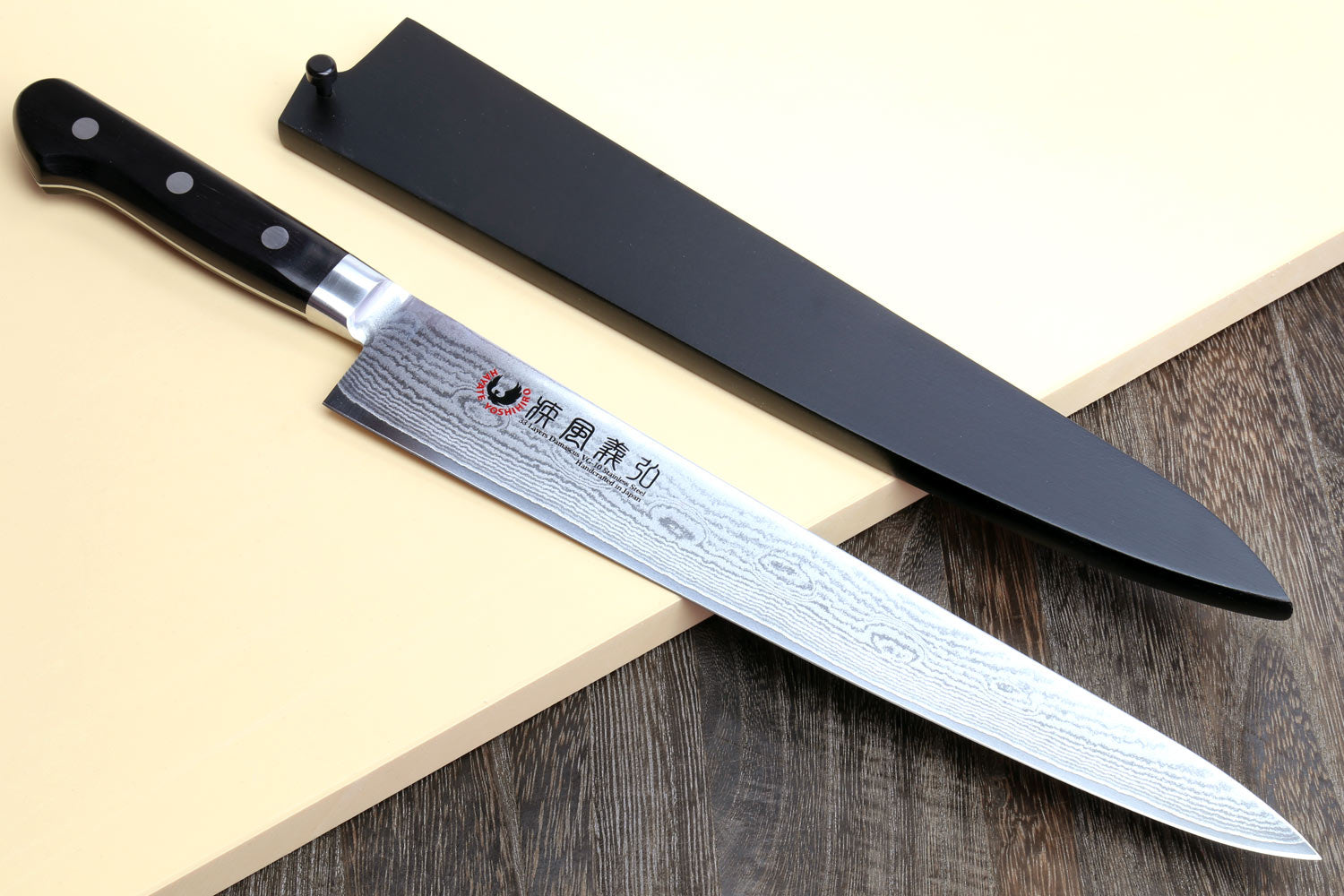 Hand Forged 8 Inch Chef Knife 3 Layers AUS-10 Japanese Steel Sushi