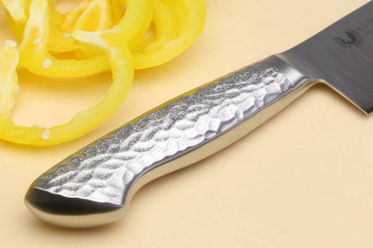 Yoshihiro Hayate Inox Aus-8 Santoku Japanese Chefs Knife Integrated Stainless Handle