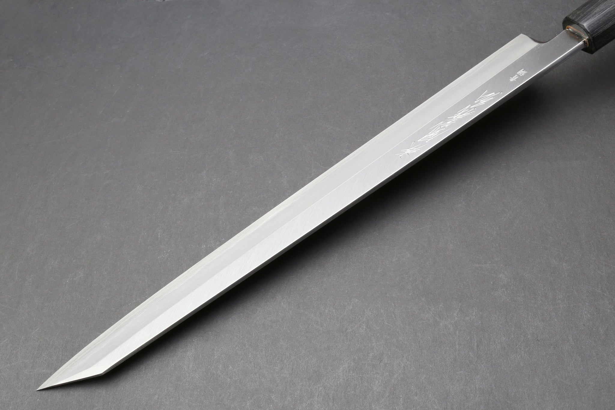 Yoshihiro Kasumi White Steel Yanagi Sushi Sashimi Japanese Knife Rosew –  Yoshihiro Cutlery
