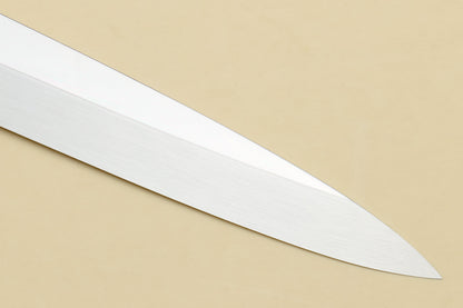 Yoshihiro Honyaki Aoko Blue Steel Mirror Finished Yanagi Sushi Sashimi Japanese knife with Ebony Handle