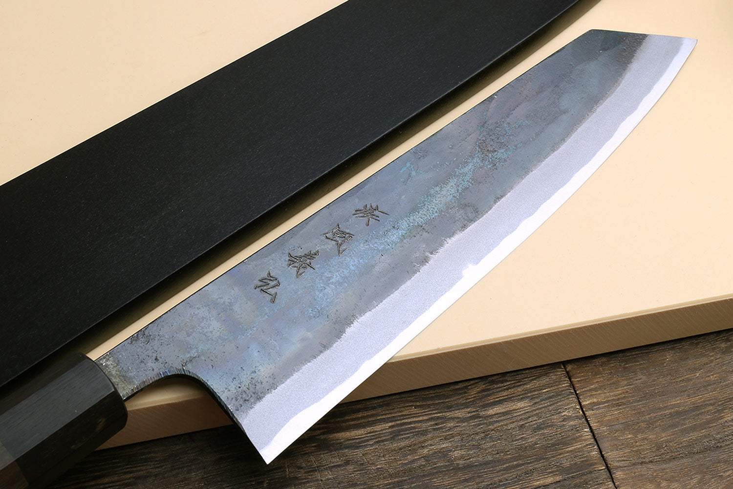 GOKADEN SUPER BLUE STEEL KIRITSUKE CHEF'S KNIFE-KUROUCHI FINISH – HITACHIYA  USA