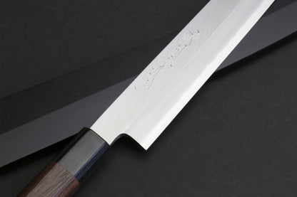 Yoshihiro Mizuyaki Hongasumi Ginsan High Carbon Stain Resistant Steel Yanagi Sushi Sashimi Japanese Knife Rosewood Handle