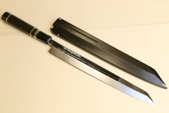 Yoshihiro Mizu Honyaki Mirror-Finished Namiukashi White Steel #2 Yanag –  Yoshihiro Cutlery