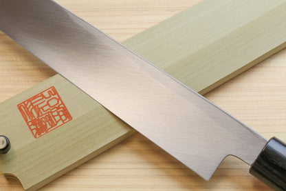 Yoshihiro Kasumi White Steel Yanagi Sushi Sashimi Japanese Knife Magnolia Handle