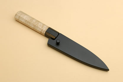 Yoshihiro Nashiji High Carbon White Steel #2 Paring Japanese Peeling Knife 3.5'' (90mm) with Camphor Handle