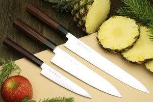 3 Set] GLOBAL Chef's Knife, Petty Knife & Speed Sharpener Made in Japan F/S