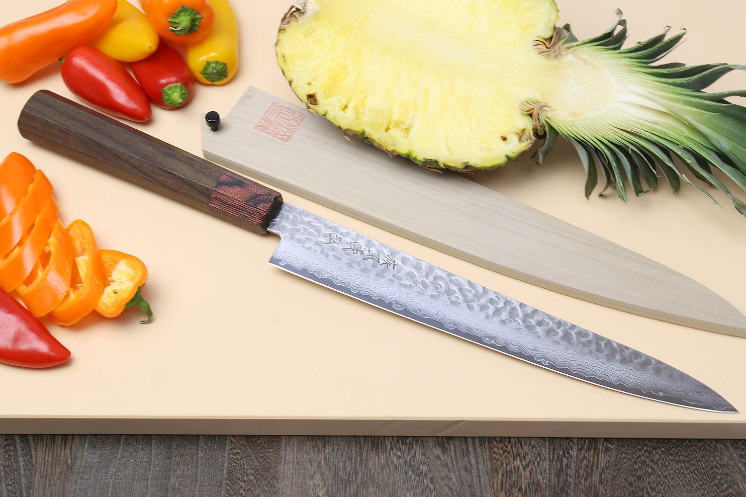 Damascus Ham knife Japan VG-10 Steel Brisket Slicing Knife Kitchen