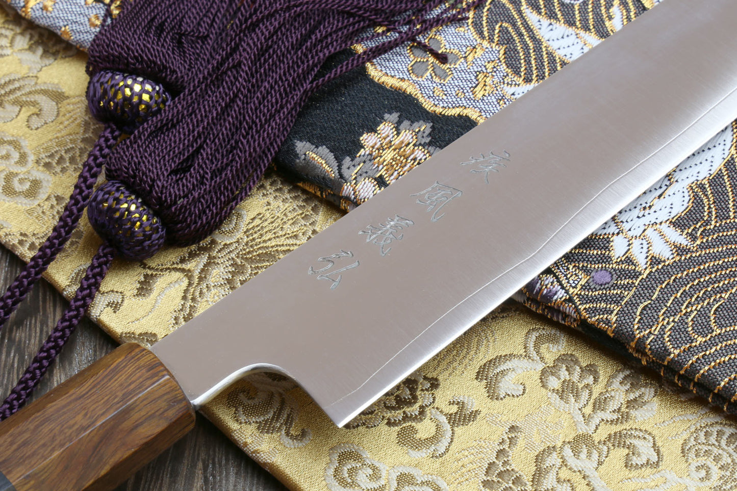 Yoshihiro HAP40 High Speed Stainless Steel Sujihiki Slicer Knife Rosewood Handle