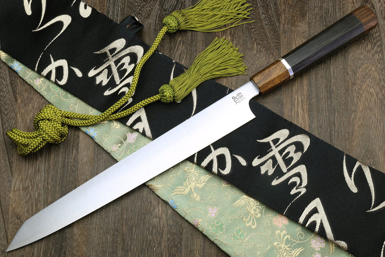  Seido Knives Kiritsuke Chef Knife Epoxy Resin Stabilized Wood  Handle (Night Black): Home & Kitchen