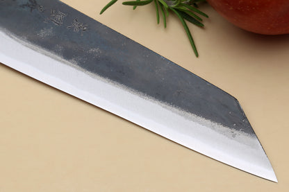 Yoshihiro Mizu Yaki Blue High Carbon Steel #1 Kurouchi Petty Kiritsuke Japanese Utility Knife Shitan Handle