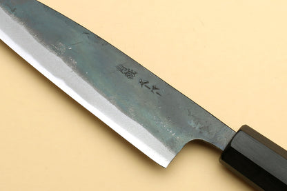 Yoshihiro Aogami Super Blue High Carbon Steel Kurouchi Petty Utility Knife with Shitan Wood Handle