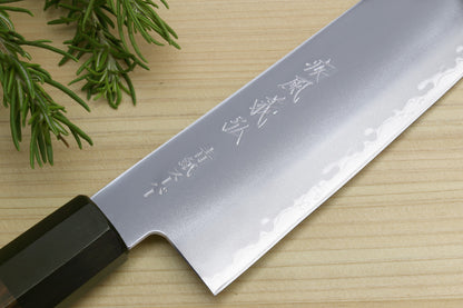 Yoshihiro Super Blue Steel Stainless Clad Gyuto Chefs Knife Rosewood Handle