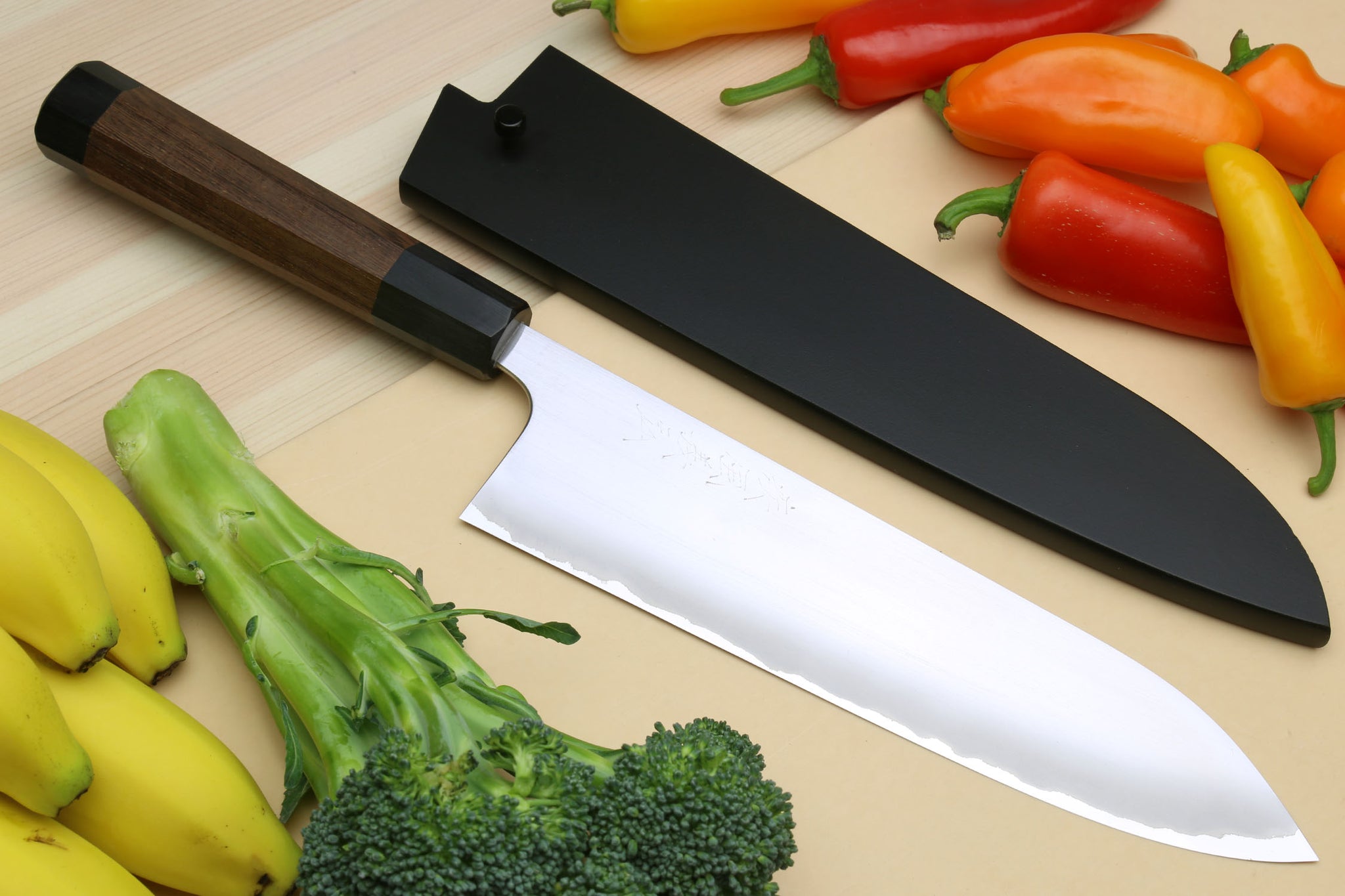 Yoshihiro Super Blue Steel Stainless Clad Gyuto Chefs Knife