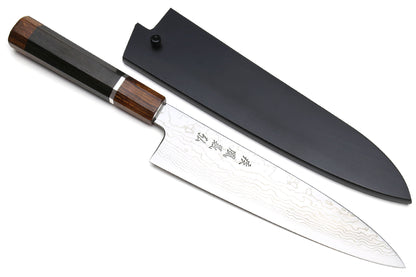 Yoshihiro Hayate Zdp-189 Super High Carbon Stainless Steel Suminagashi Gyuto Chef Knife Octagonal