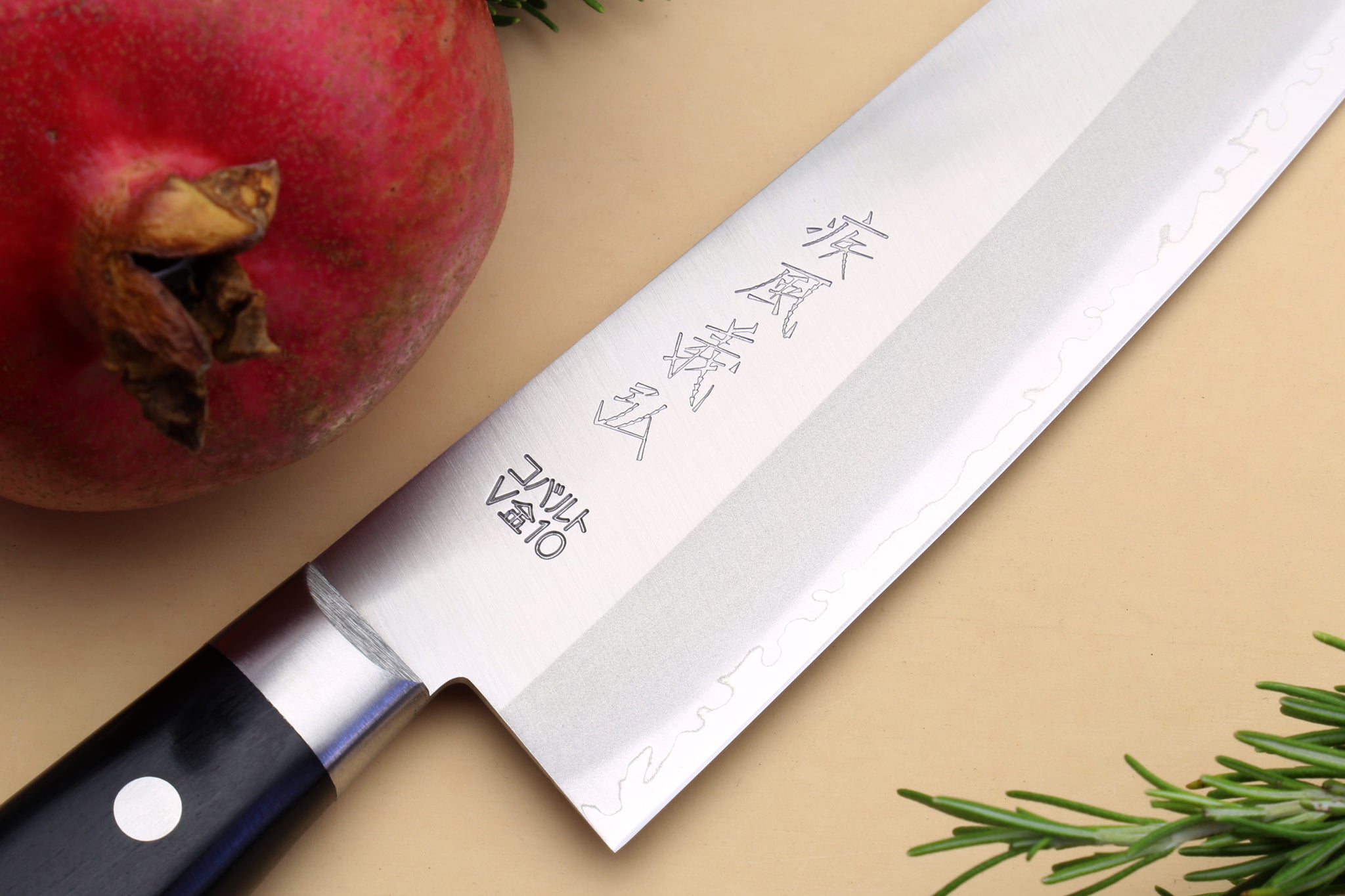 Yoshihiro VG-10 Gold Stainless Steel Gyuto Japanese Chefs Knife