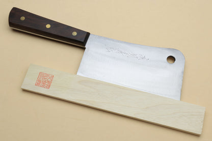 Yoshihiro High Carbon White Steel #2 Meat Cleaver Multipurpose Chef Knife